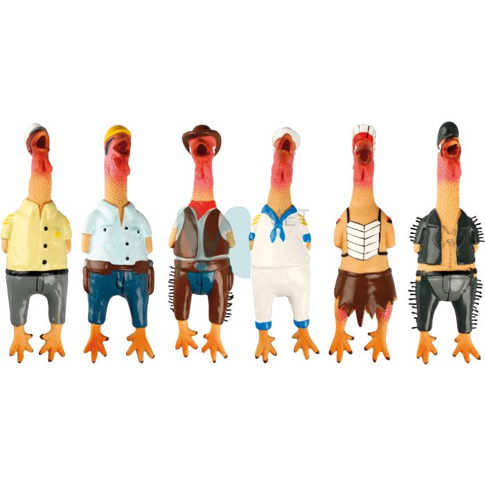 FLAMINGO KOERA MÄNGUASI VILLAGE PEOPLE 24CM LATEKS