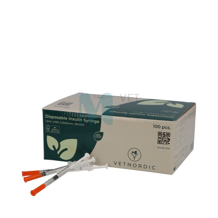 SÜSTAL INSULIIN 1ML U100 0,33X12MM 29G N100