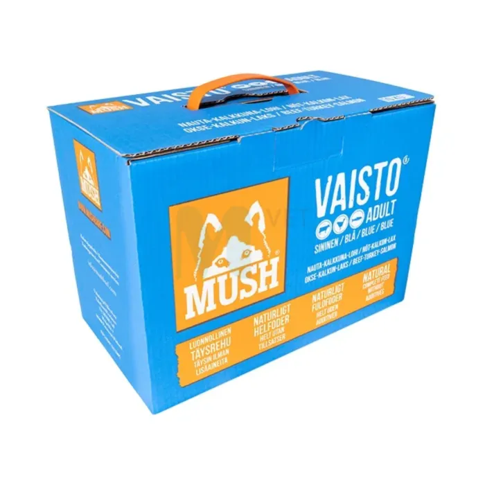 MUSH VAISTO KOERA TÄISSÖÖT TOORTOIT VEIS/KALKUN/LÕHE 10KG - Tootepilt 1