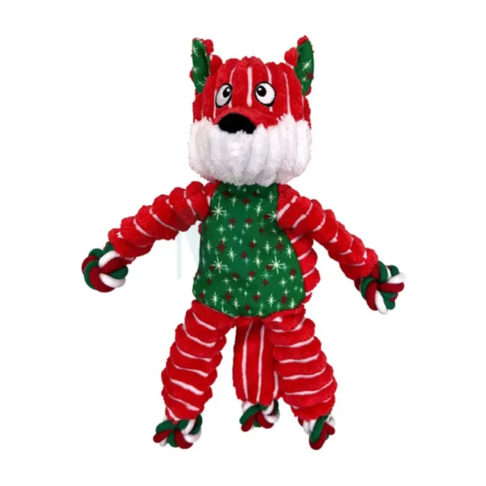 KONG HOLIDAY FLOPPY KNOTS FOX S/M KOERA MÄNGUASI - Tootepilt 1