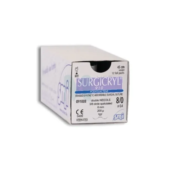 SMI ÕMBLUSMATERJAL SURGICRYL PGA 4/0 LÕIKAV NÕEL 3/8 19MM/75CM N - Tootepilt 1