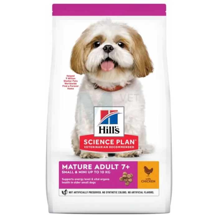 HILLS KOERA TÄISSÖÖT SMALL&MINI MATURE 7+ KANA 1,5KG - Tootepilt 1