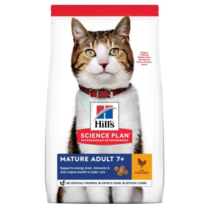 HILLS KASSI TÄISSÖÖT MATURE 7+ KANA 1,5KG - Tootepilt 1