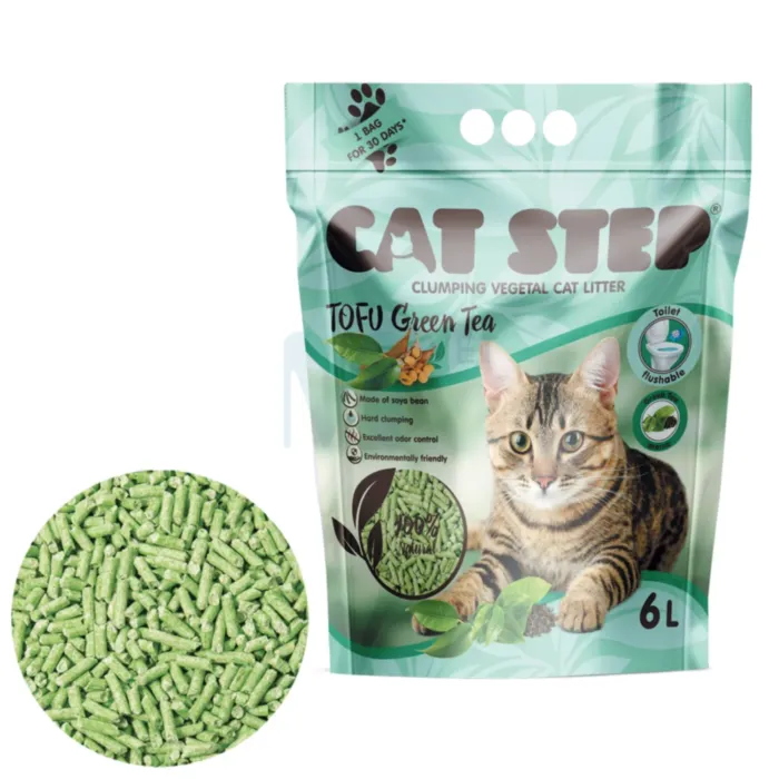 CAT STEP KASSILIIV TOFU ROHELINE TEE 2,7KG/6L - Tootepilt 1