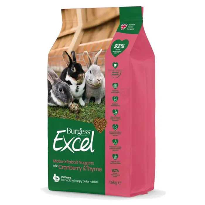 BURGESS EXCEL KÜÜLIKU TÄISSÖÖT MATURE CRAN & THYME1,5KG - Tootepilt 1