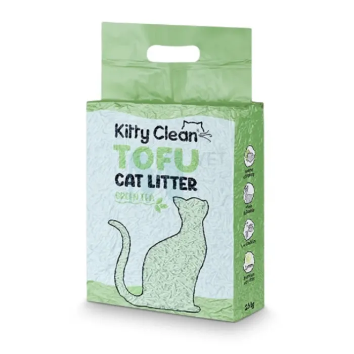 KITTY CLEAN KASSILIIV TOFU ROHELINE TEE 2,5KG - Tootepilt 1