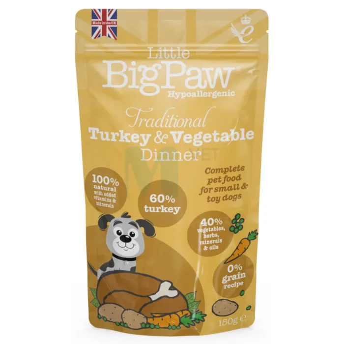 LITTLE BIGPAW KOERA EINEKOTIKE KALKUN/KÖÖGIVILJAD 150G N1 - Tootepilt 1