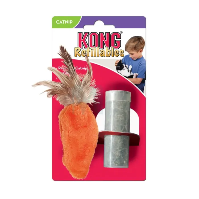 KONG REFILLABLES FEATHER KASSI MÄNGUASI TEKSTIIL PORGAND - Tootepilt 1