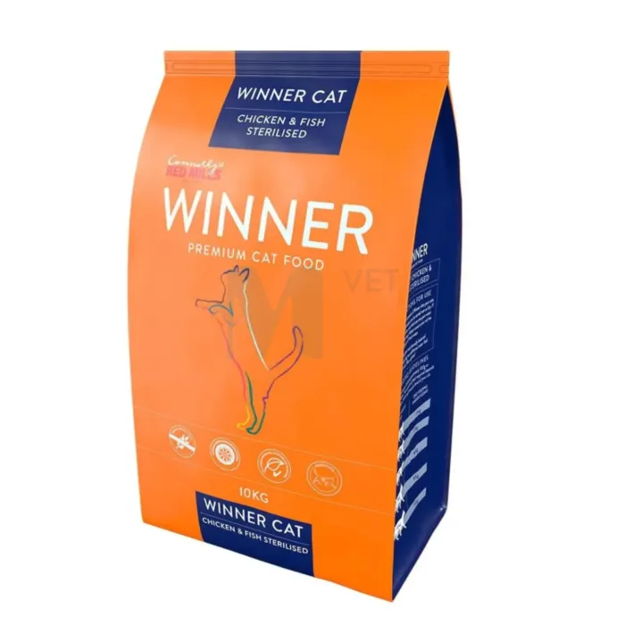 WINNER KASSI TÄISSÖÖT STERIL. KANA/KALA 10KG - Tootepilt 1
