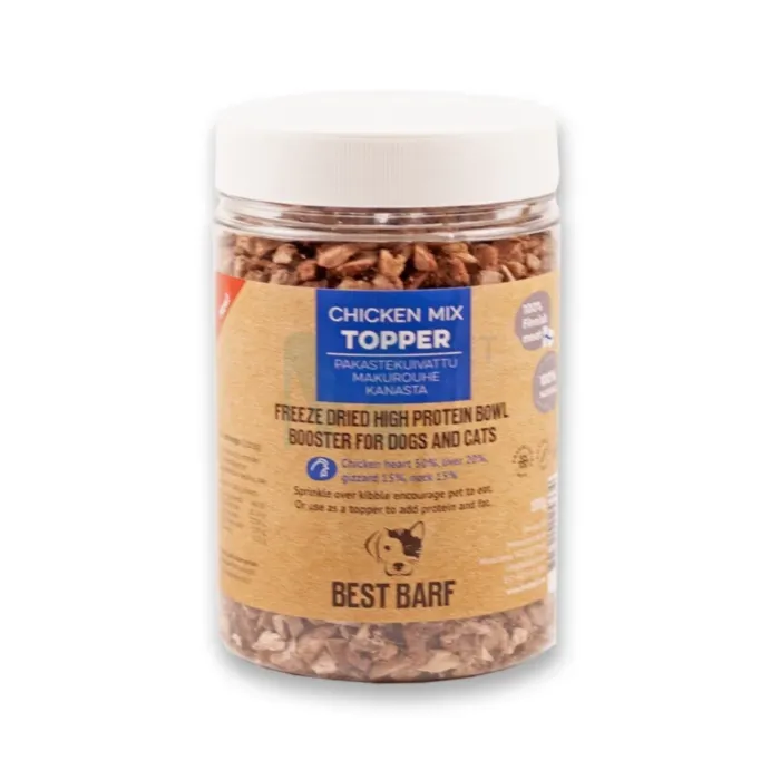 BEST BARF KÜLMKUIVATATUD MAIUS KANA MIX TOPPER 100G - Tootepilt 1