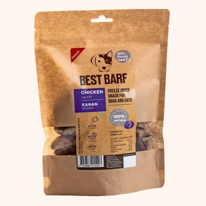 BEST BARF KÜLMKUIVATATUD MAIUS KANA SÜDA 100G - Tootepilt 1