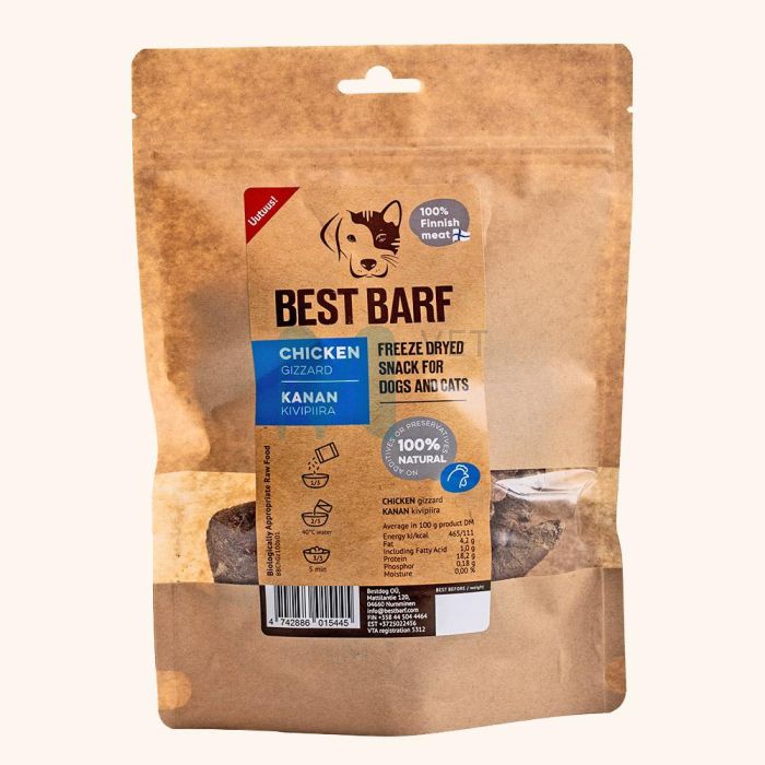 BEST BARF KÜLMKUIVATATUD MAIUS KANA PUGU 100G