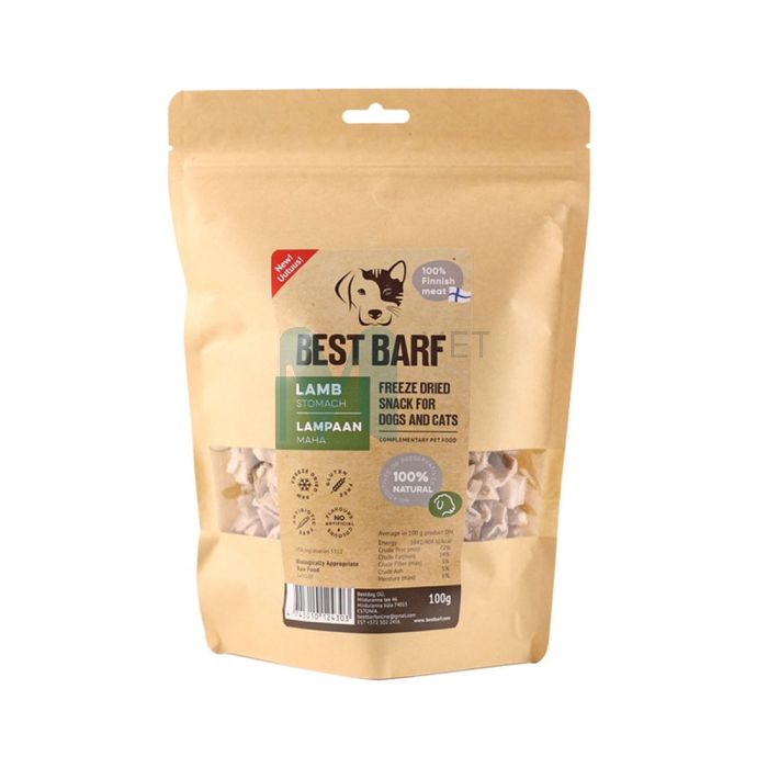 BEST BARF KÜLMKUIVATATUD MAIUS LAMBA MAGU 100G