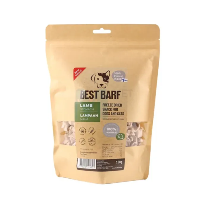 BEST BARF KÜLMKUIVATATUD MAIUS LAMBA MAGU 100G - Tootepilt 1