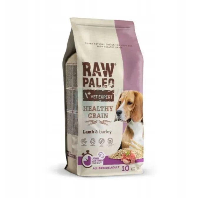RAW PALEO KOERA TÄISSÖÖT HEALTHY GRAIN LAMMAS/ODER 10KG - Tootepilt 1