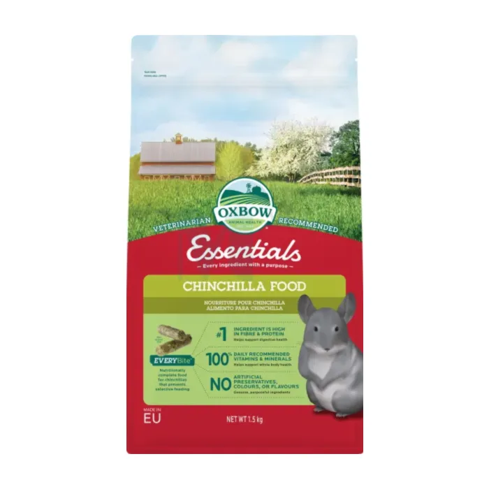 OXBOW ESSENTIALS TŠINTŠILJA TÄISSÖÖT 1,5KG - Tootepilt 1