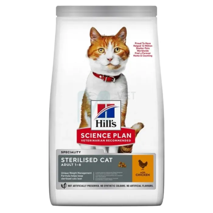 HILLS KASSI TÄISSÖÖT STERIL.YOUNG KANA 3KG - Tootepilt 1