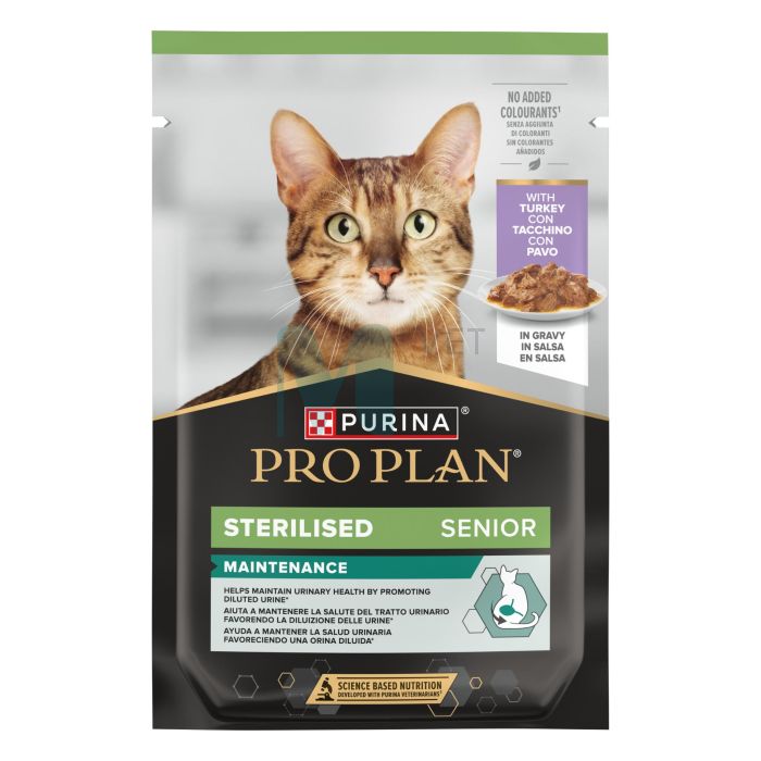 PRO PLAN KASSI EINEKOTIKE STER. SENIOR 7+ KALKUNIGA KASTMES 85G