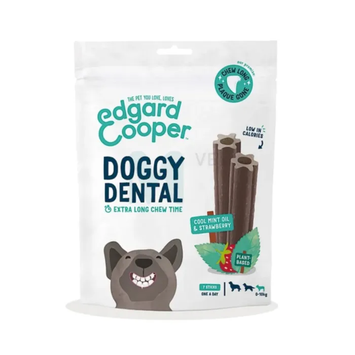 EDGARD COOPER KOERA MAIUS DENTAL VÄIKE TÕUG MAASIKAS/PIPARMÜNT 105G - Tootepilt 1