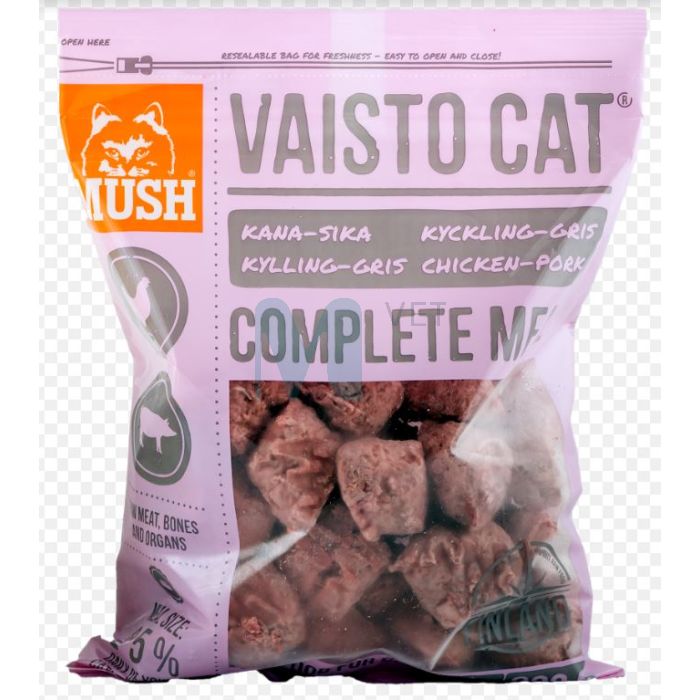 MUSH VAISTO KASSI TÄISSÖÖT TOORTOIT KANA/SIGA 800G