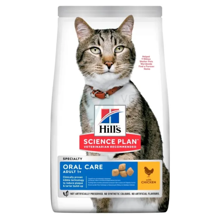 HILLS KASSI TÄISSÖÖT ORAL CARE KANA 7KG - Tootepilt 1
