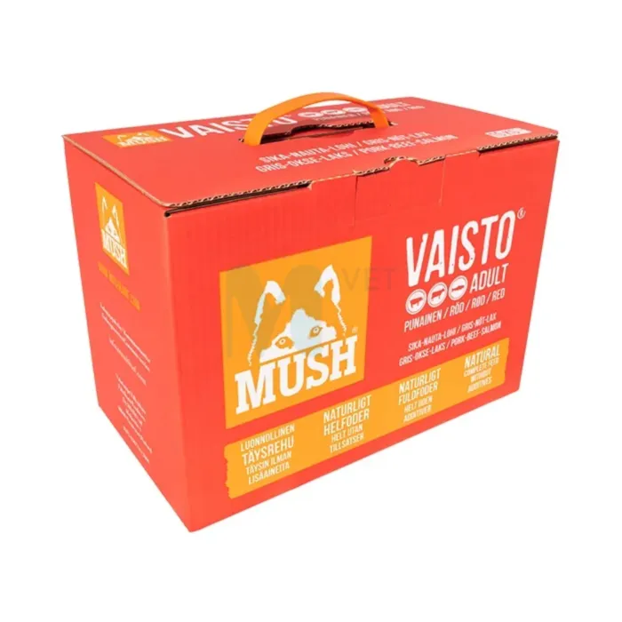MUSH VAISTO KOERA TÄISSÖÖT TOORTOIT SIGA/VEIS/LÕHE 10KG - Tootepilt 1