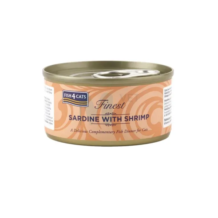F4C KASSI KONSERV SARDIIN/KREVETT 70G - Tootepilt 1