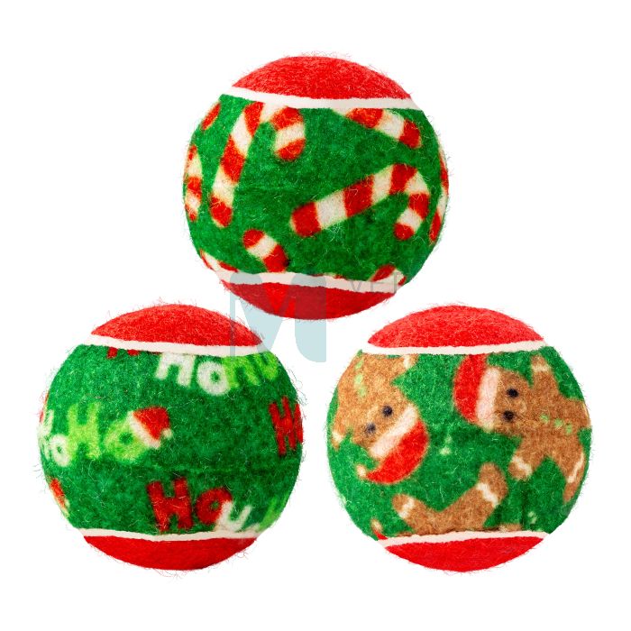 KONG HOLIDAY SQUEAKAIR BALLS 6TK S MÄNGUASI KOERALE
