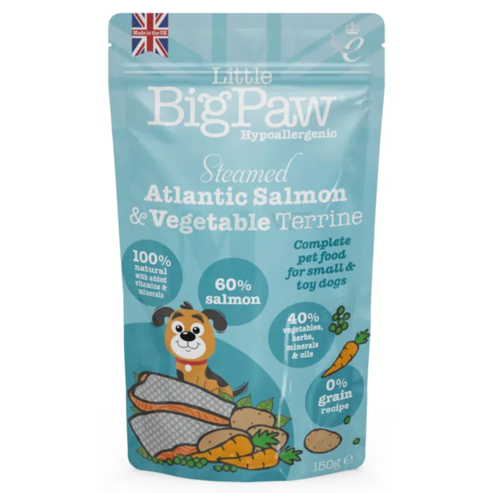 LITTLE BIGPAW KOERA EINEKOTIKE AURUTATUD LÕHE/KÖÖGIVILJAD 150G N1 - Tootepilt 1