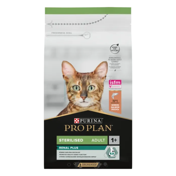 PRO PLAN KASSI TÄISSÖÖT STERIL. RENAL LÕHE 1,5KG - Tootepilt 1