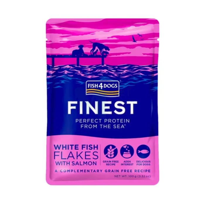 F4D KOERA EINEKOTIKE FINEST FLAKES VALGE KALA/LÕHE 100G N1 - Tootepilt 1