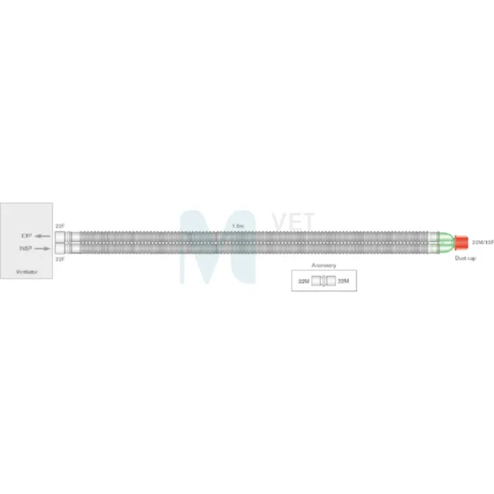 INTERSURGICAL ANESTEESIA KONTUUR 1,6M 22F/22M ÜHENDUS N1 - Tootepilt 1