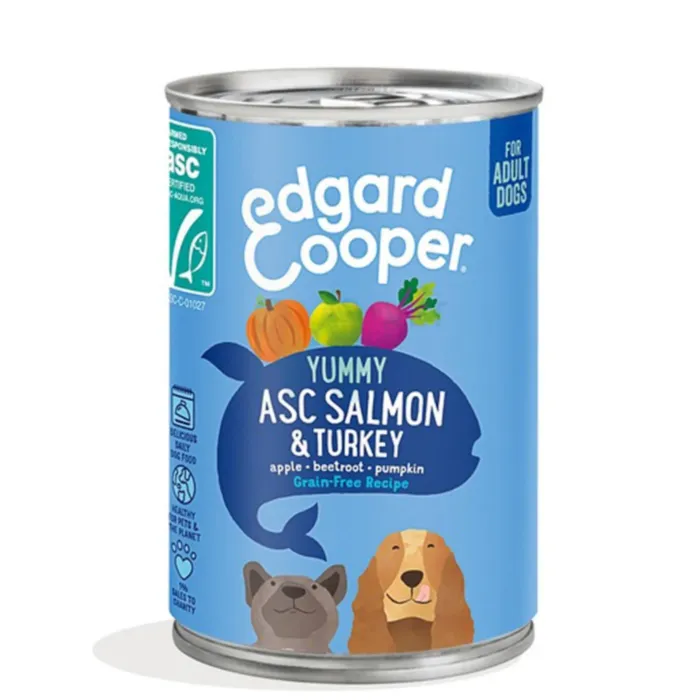 EDGARD COOPER KOERA KONSERV LÕHE/KALKUN 400G - Tootepilt 1