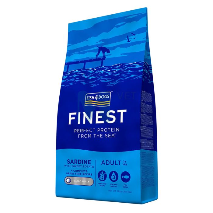 F4D KOERA TÄISSÖÖT SARDIIN SUUR GRAANUL 12KG