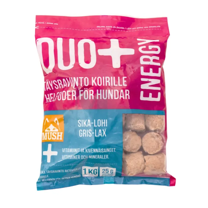 MUSH DUO+ ENERGY KOERA TÄISSÖÖT SIGA/LÕHE 1KG - Tootepilt 1