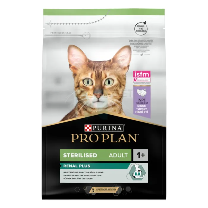 PRO PLAN KASSI TÄISSÖÖT STERIL. RENAL KALKUN 3KG - Tootepilt 1