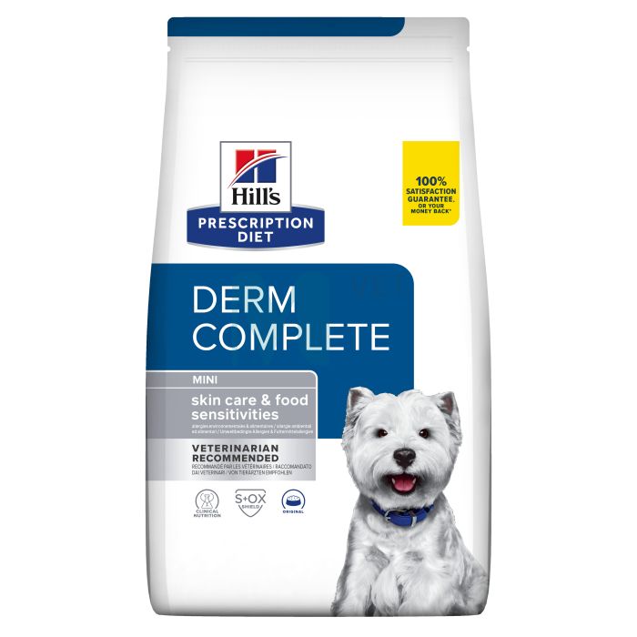 HILLS PD KOERA TÄISSÖÖT DERM COMPLETE MINI 1KG
