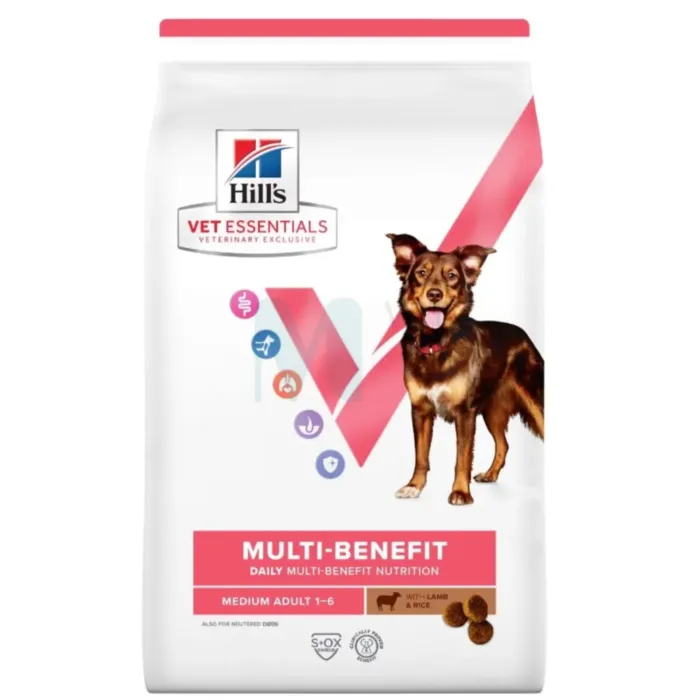 HILLS VE KOERA TÄISSÖÖT MB MEDIUM LAMMAS/RIIS 10KG - Tootepilt 1
