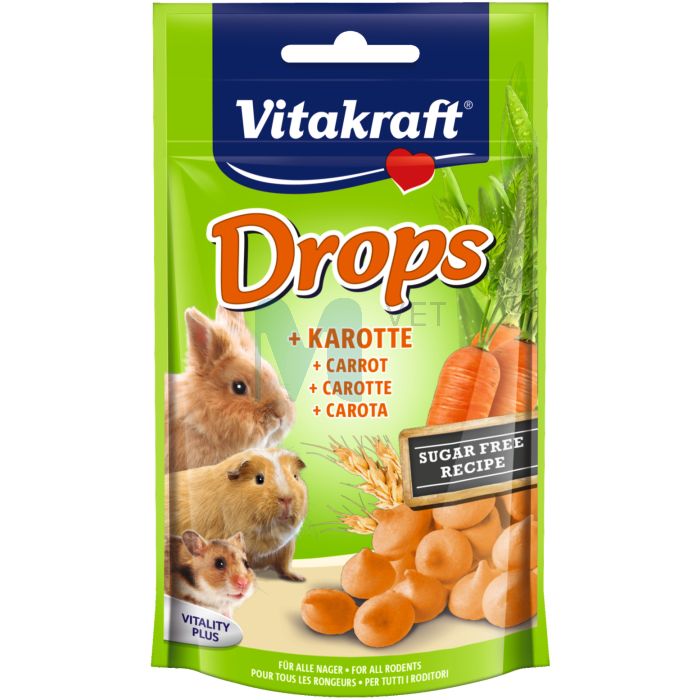 VITAKRAFT VÄIKELOOMA MAIUS DROPS PORGAND 75G