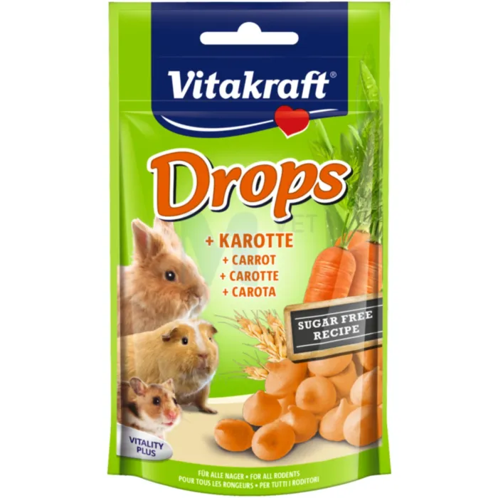 VITAKRAFT VÄIKELOOMA MAIUS DROPS PORGAND 75G - Tootepilt 1