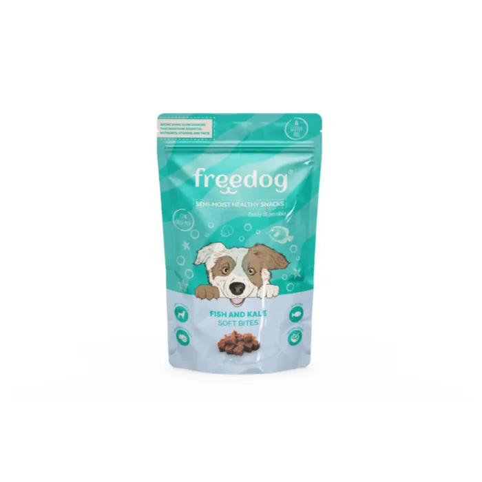 FREEDOG KOERA MAIUS SEMI-MOIST KALA/LEHTKAPSAS 100G - Tootepilt 1