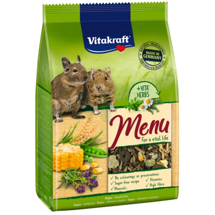 VITAKRAFT DEEGU TÄISSÖÖT MENU VITAL 600G - Tootepilt 1