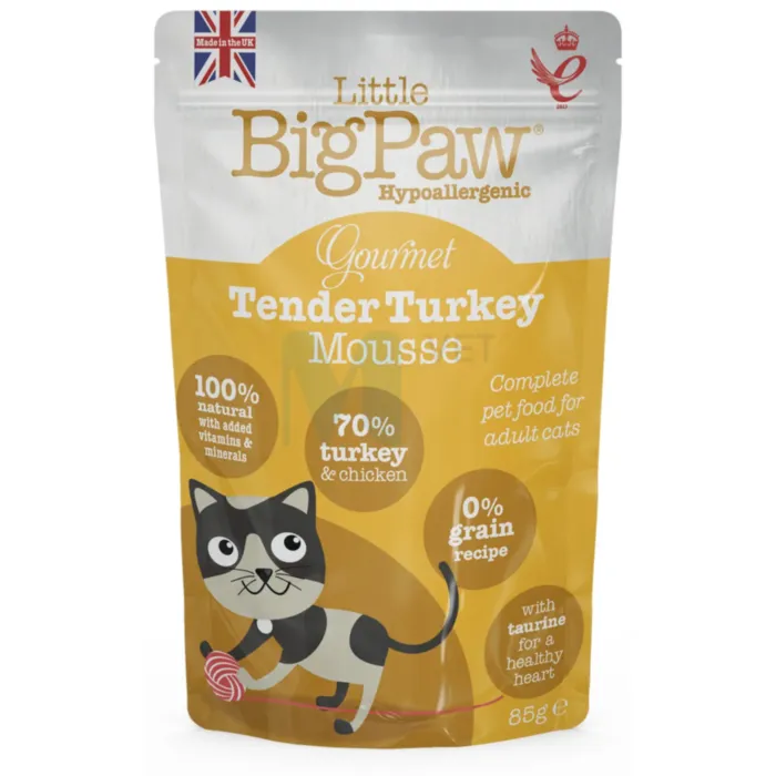 LITTLE BIGPAW KASSI EINEKOTIKE MOUSSE KALKUN 85G N1 - Tootepilt 1