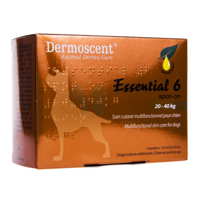 DERMOSCENT ESSENTIAL6 SPOT-ON DOG 20-40KG 2,4ML N4 - Tootepilt 1