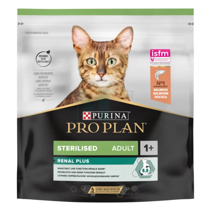 PRO PLAN KASSI TÄISSÖÖT STERIL. RENAL LÕHE 0,4KG - Tootepilt 1
