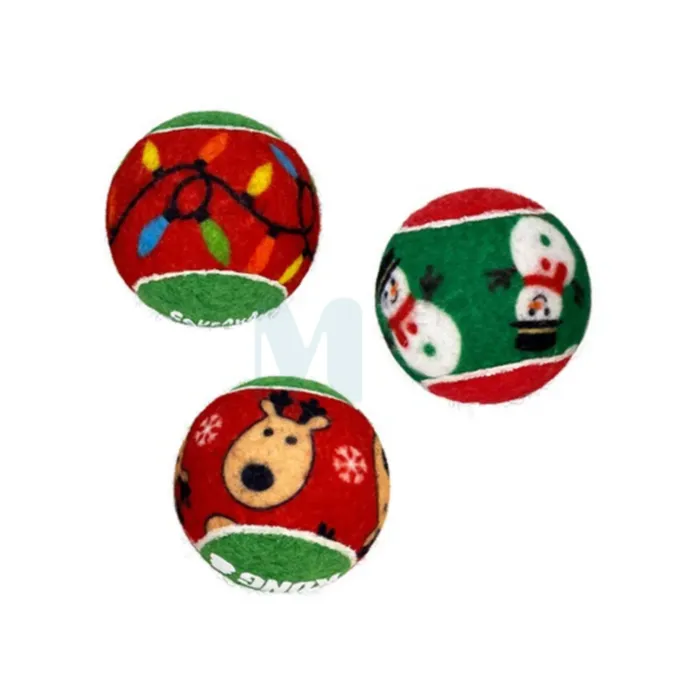 KONG HOLIDAY SQUEAKAIR BALLS 6TK S KOERA MÄNGUASI - Tootepilt 1