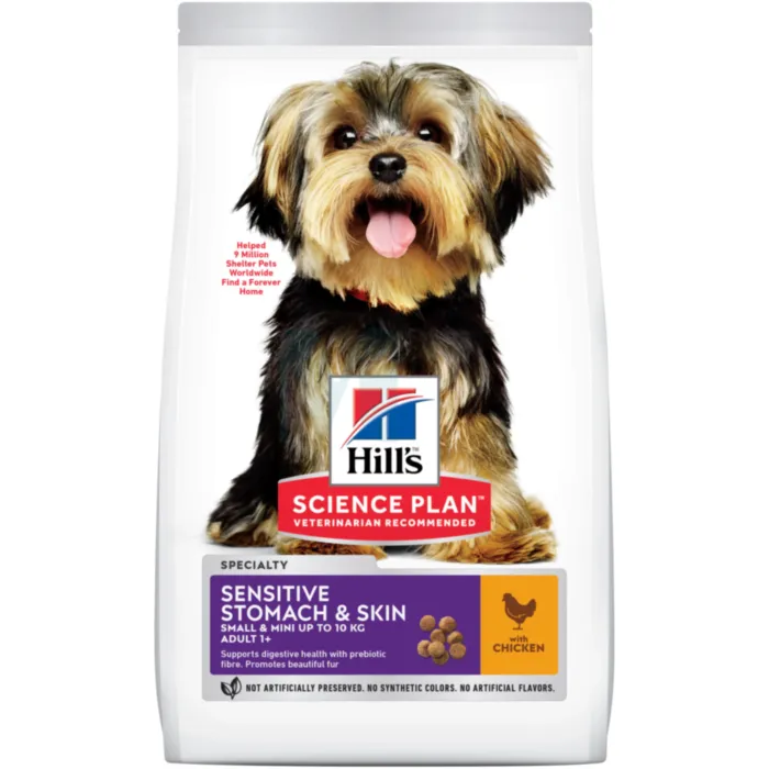 HILLS KOERA TÄISSÖÖT SENSIT.STOMACH/SKIN SMALL&MINI 3KG - Tootepilt 1