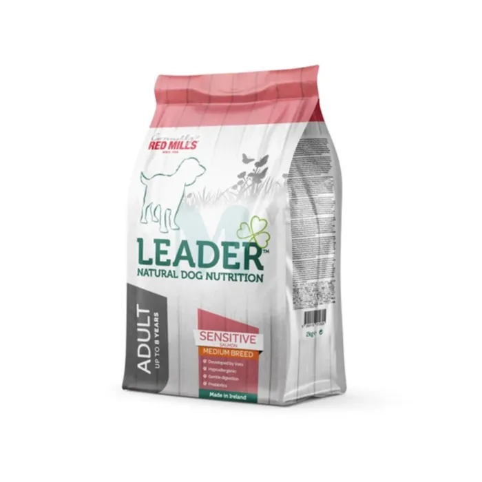 LEADER KOERA TÄISSÖÖT SENSITIVE LÕHE KESKMINE TÕUG 2KG - Tootepilt 1