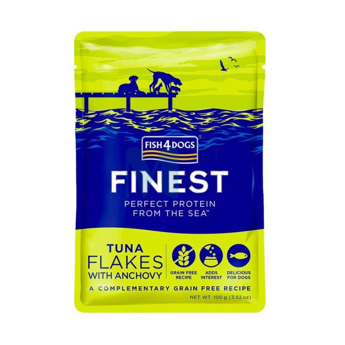 F4D KOERA EINEKOTIKE FINEST FLAKES TUUNIKALA/ANŠOOVIS 100G N1