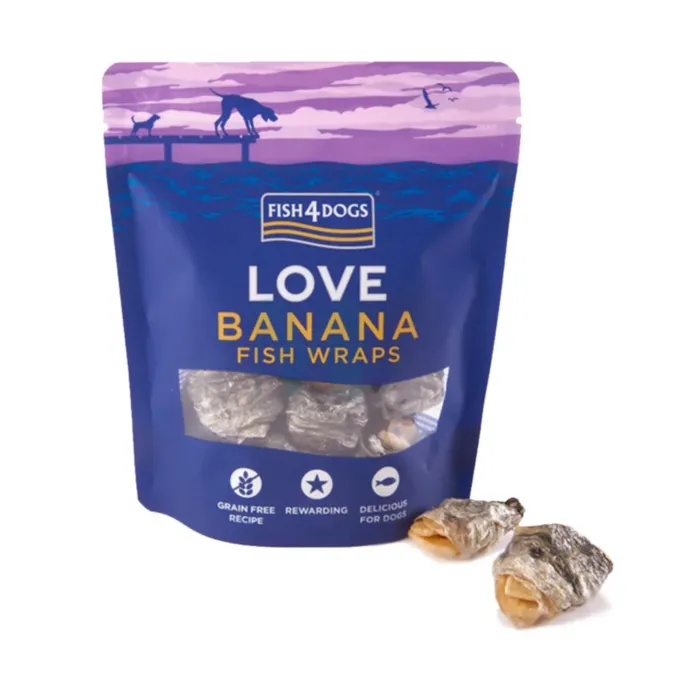F4D KOERA MAIUS FISH WRAPS BANAAN 100G - Tootepilt 1